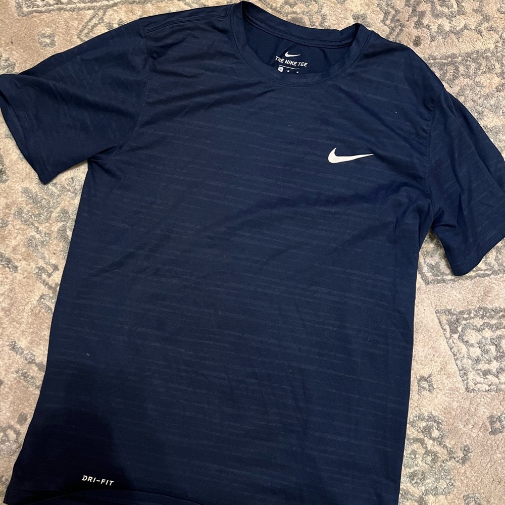 Nike Blue Short Sleeve Tee with Dri-FIT Technology